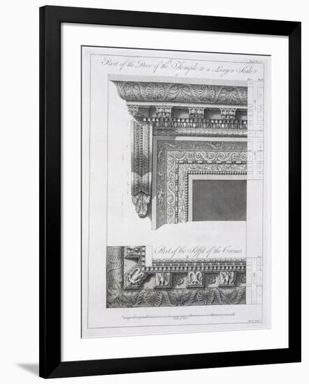 Part of the Door of the Temple-Robert Adam-Framed Giclee Print