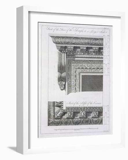 Part of the Door of the Temple-Robert Adam-Framed Giclee Print