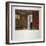 Part of the Dwelling House of Sir Christopher Wren, Southwark, London, 1820-William Capon-Framed Giclee Print