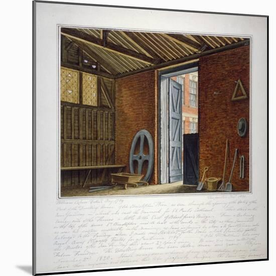 Part of the Dwelling House of Sir Christopher Wren, Southwark, London, 1820-William Capon-Mounted Giclee Print