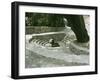 Part of the elaborate system of stone cisterns that irrigate Hatta oasis-Werner Forman-Framed Giclee Print