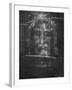 Part of the First Photograph of the Shroud Showing the Face-null-Framed Photographic Print