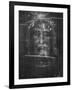 Part of the First Photograph of the Shroud Showing the Face-null-Framed Photographic Print