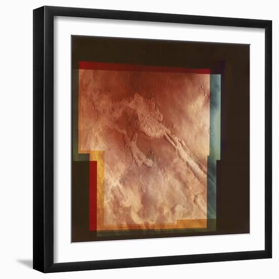 Part of the Grand Canyon, Marineris Vallis, on Mars, 1976-null-Framed Giclee Print