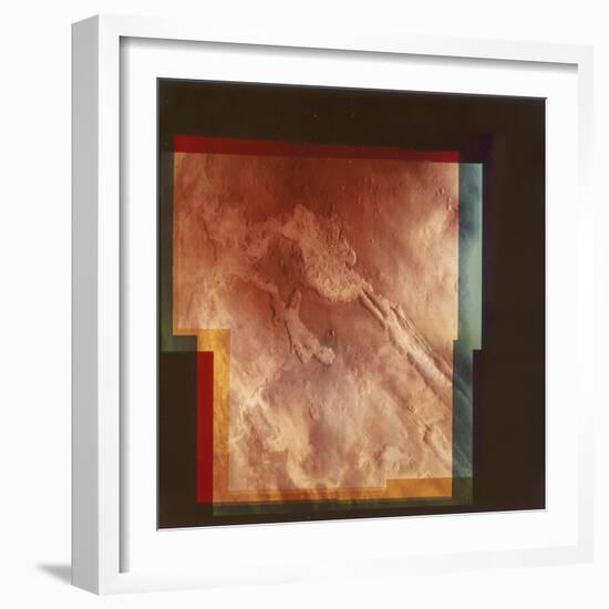 Part of the Grand Canyon, Marineris Vallis, on Mars, 1976-null-Framed Giclee Print