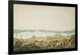 Part of the Harbour of Port Jackson and the Country Between Sydney and the Blue Mountains, New…-Major James Taylor-Framed Giclee Print