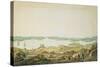 Part of the Harbour of Port Jackson and the Country Between Sydney and the Blue Mountains, New…-Major James Taylor-Stretched Canvas