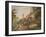 Part of the Hundred Steps and Winchester Tower, Windsor Castle (Gouache on Leather)-Paul Sandby-Framed Giclee Print