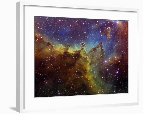 Part of the IC1805 (Heart Nebula) in Cassiopeia-Stocktrek Images-Framed Photographic Print