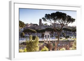 Part of the Imperial Forum (Foro Imperiali), Rome, Lazio, Italy, Europe-Julian Elliott-Framed Photographic Print