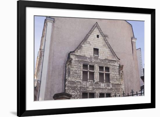 Part of the Logis Pince in Angers, Maine-Et-Loire, France, Europe-Julian Elliott-Framed Photographic Print