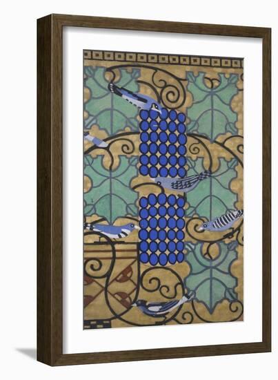 Part of the Original Maquette Design for Frieze on the High Altar of St. Leopold Am Steinhof, 1906-Koloman Moser-Framed Giclee Print