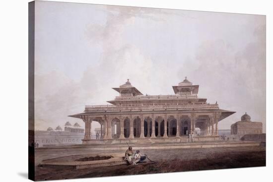 Part of the Palace Within the Fort of Allahabad-Thomas & William Daniell-Stretched Canvas