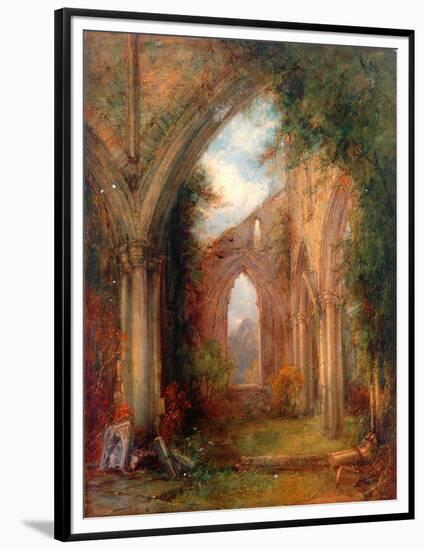 Part of the Ruins of Tintern Abbey-Thomas Creswick-Framed Premium Giclee Print