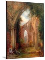 Part of the Ruins of Tintern Abbey-Thomas Creswick-Stretched Canvas
