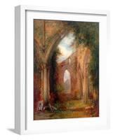 Part of the Ruins of Tintern Abbey-Thomas Creswick-Framed Giclee Print