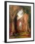 Part of the Ruins of Tintern Abbey-Thomas Creswick-Framed Giclee Print