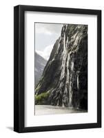 Part of the Seven Sisters waterfall, Geiranger Fjord, More og Romsdal-Tony Waltham-Framed Photographic Print