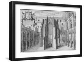 Part of the Side of the Old St Paul's Cathedral, City of London, 1656-Wenceslaus Hollar-Framed Giclee Print