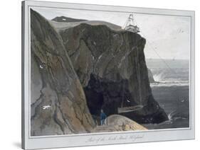 'Part of the South Stack, Holyhead', Anglesey, Wales, 1829-William Daniell-Stretched Canvas