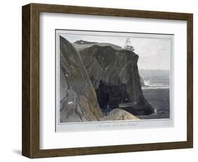 'Part of the South Stack, Holyhead', Anglesey, Wales, 1829-William Daniell-Framed Giclee Print