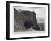 'Part of the South Stack, Holyhead', Anglesey, Wales, 1829-William Daniell-Framed Giclee Print