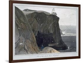 'Part of the South Stack, Holyhead', Anglesey, Wales, 1829-William Daniell-Framed Giclee Print