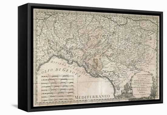 Part of the States of the Kingdom of Sardinia-Giovanni Maria Cassini-Framed Stretched Canvas