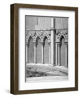 Part of the Vestibule of the Temple Church, City of London, 1812-John Thomas Smith-Framed Giclee Print