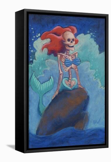 Part of Your (Skelly) World-Marie Marfia Fine Art-Framed Stretched Canvas