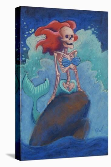 Part of Your (Skelly) World-Marie Marfia Fine Art-Stretched Canvas