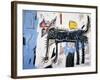 Part Wolf-Jean-Michel Basquiat-Framed Giclee Print