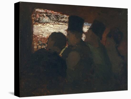 Parterre (Theater Audienc), C. 1858-Honoré Daumier-Stretched Canvas
