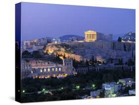 Parthenon, Acropolis, Athens, Greece-Walter Bibikow-Stretched Canvas