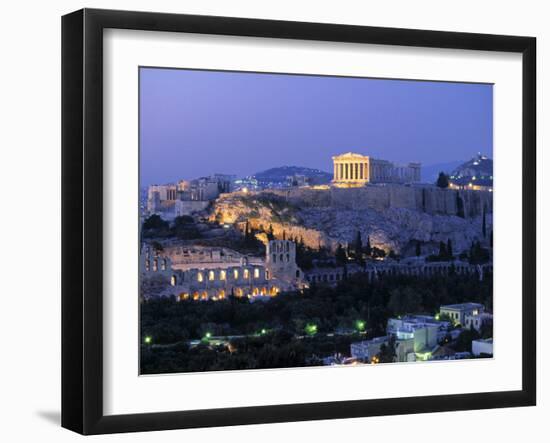 Parthenon, Acropolis, Athens, Greece-Walter Bibikow-Framed Photographic Print