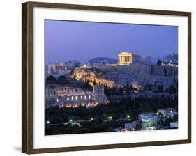 Parthenon, Acropolis, Athens, Greece-Walter Bibikow-Framed Photographic Print