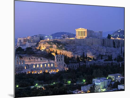 Parthenon, Acropolis, Athens, Greece-Walter Bibikow-Mounted Photographic Print