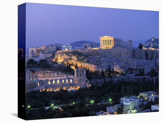 Parthenon, Acropolis, Athens, Greece-Walter Bibikow-Stretched Canvas