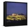 Parthenon and the Acropolis at Night, UNESCO World Heritage Site, Athens, Greece, Europe-Roy Rainford-Framed Stretched Canvas