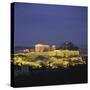 Parthenon and the Acropolis at Night, UNESCO World Heritage Site, Athens, Greece, Europe-Roy Rainford-Stretched Canvas