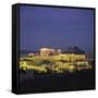 Parthenon and the Acropolis at Night, UNESCO World Heritage Site, Athens, Greece, Europe-Roy Rainford-Framed Stretched Canvas