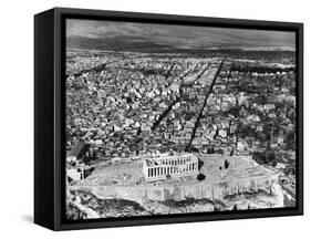 Parthenon and the Acropolis-Charles Rotkin-Framed Stretched Canvas