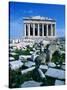 Parthenon at Acropolis (Sacred Rock), Athens, Greece-Izzet Keribar-Stretched Canvas