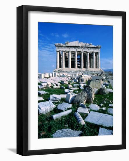 Parthenon at Acropolis (Sacred Rock), Athens, Greece-Izzet Keribar-Framed Photographic Print