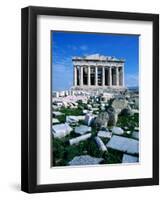 Parthenon at Acropolis (Sacred Rock), Athens, Greece-Izzet Keribar-Framed Premium Photographic Print