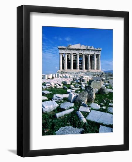 Parthenon at Acropolis (Sacred Rock), Athens, Greece-Izzet Keribar-Framed Premium Photographic Print