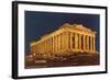 Parthenon at Night, Acropolis-null-Framed Art Print
