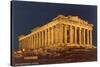 Parthenon at Night, Acropolis-null-Stretched Canvas