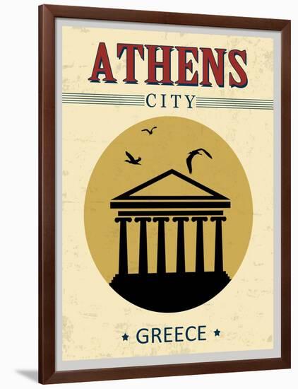 Parthenon From Athens Poster-radubalint-Framed Art Print