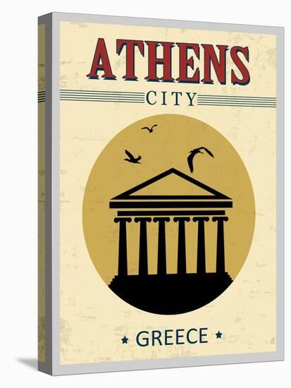 Parthenon From Athens Poster-radubalint-Stretched Canvas